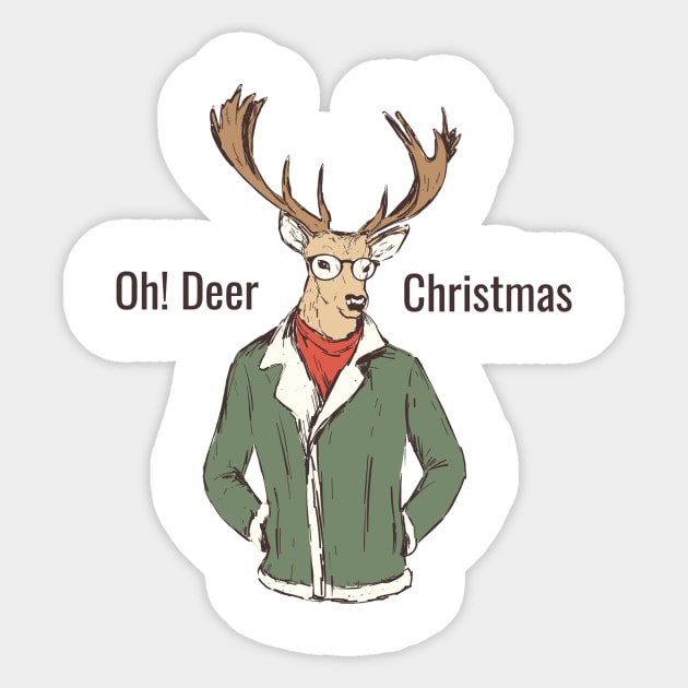 Oh Deer! Christmas Sticker by Touchdown260